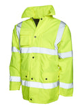 Uneek Hi Viz Road Safety Anorak - Orange/Yellow