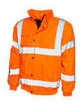 Uneek Hi Viz Bomber Jacket - Yellow/Orange
