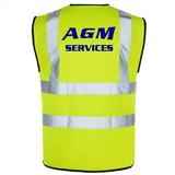 AGM Sevices High Visibility Vest Yellow