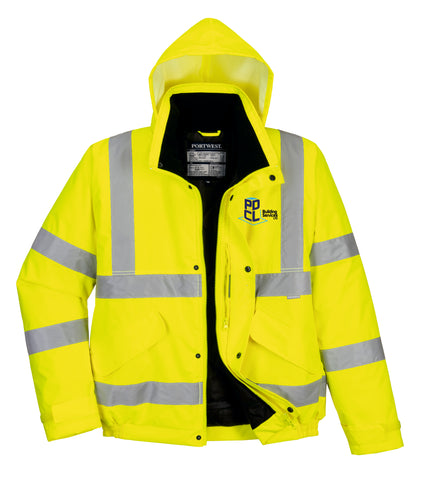 PD&CL Hi Viz Bomber Jacket - Yellow