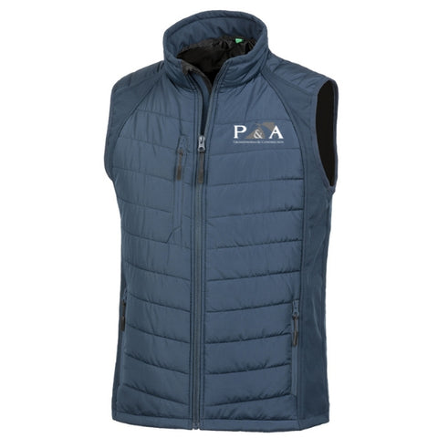 P&A Groundworks Gilet - Navy