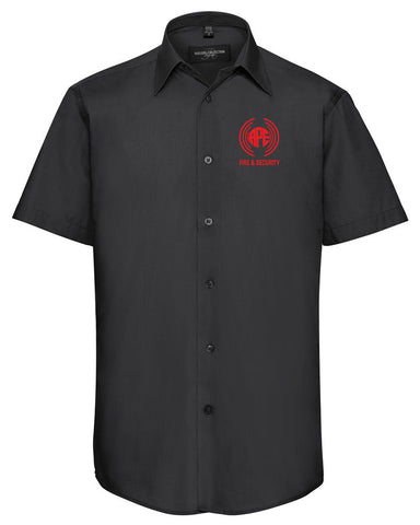 APE Short Sleeve REGULAR Poplin Shirt - Black