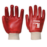 Portwest PVC Knitwrist Glove - Red