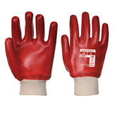 Portwest PVC Knitwrist Glove - Red