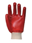 RTK Group Portwest PVC Knitwrist Glove - Red