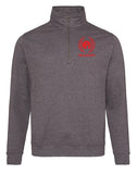 APE Zip Neck Sweatshirt - Black/Grey