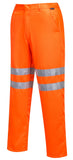 Portwest RT45 Hi Vis Poly-Cotton Trousers - Orange