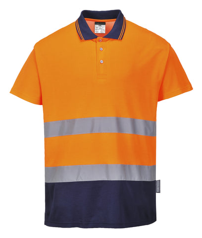 KRG Transport Portwest Hi Viz Polo Shirt - Orange/Navy