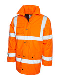Keedwell Scotland Hi Viz Road Safety Anorak - Yellow/Orange