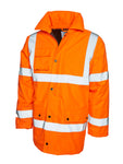 Uneek Hi Viz Road Safety Anorak - Orange/Yellow